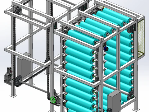 롤 회전 라이브러리 SolidWorks 편집 가능 3D 모델