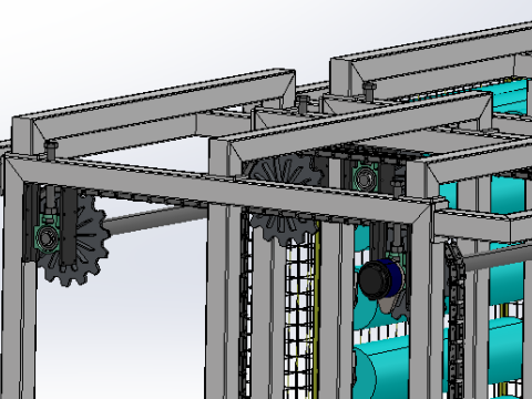 Bibliothèque de rotation des rouleaux SolidWorks modifiable Modèle 3D