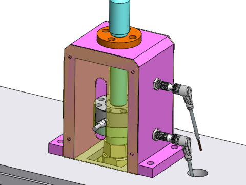Attrezzatura per il rilevamento degli urti SolidWorks 3D Modello 3D