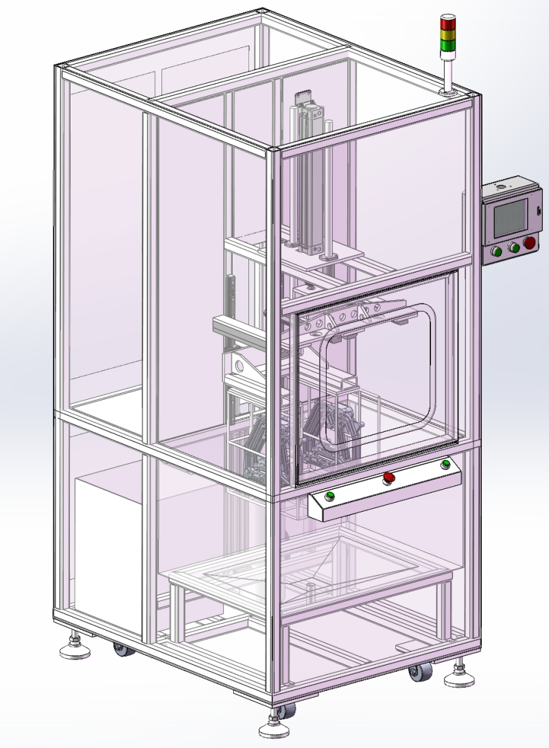 单槽清洗机SolidWorks可编辑 3D 模型 .c4d .max .obj .3ds .fbx .stl .blend