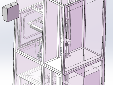 单槽清洗机SolidWorks可编辑 3D 模型