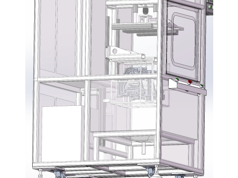 单槽清洗机SolidWorks可编辑 3D 模型