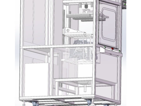 Single Tank Cleaning Machine SolidWorks editable 3D Model