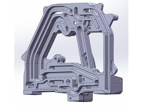 单槽清洗机SolidWorks可编辑 3D 模型
