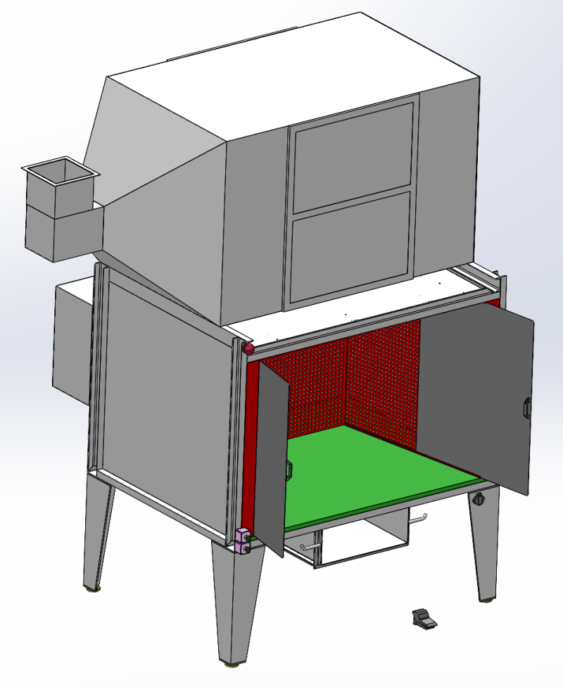 Mesa de pegamento en aerosol flocado 3D SolidWorks Modelo 3D .c4d .max .obj .3ds .fbx .stl .blend 