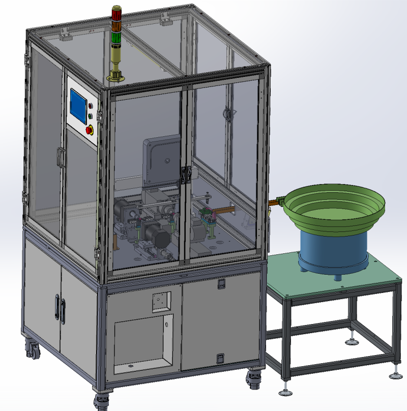 Mesin mulut datar talang otomatis SolidWorks 3D Model 3D .c4d .max .obj .3ds .fbx .stl .blend