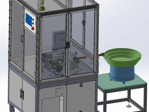 Automatische Anfasmaschine mit flachem Mund SolidWorks 3D 3D Modell