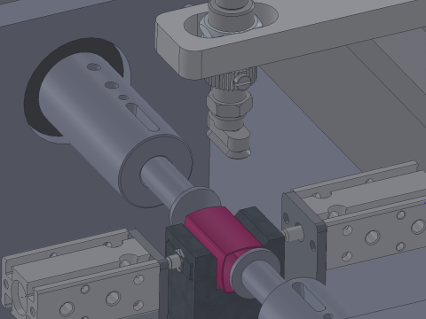 Mesin mulut datar talang otomatis SolidWorks 3D Model 3D