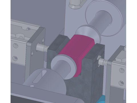 Mesin mulut datar talang otomatis SolidWorks 3D Model 3D