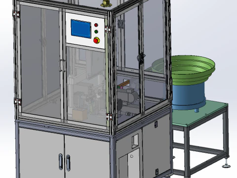 Automatic chamfering flat mouth machine SolidWorks 3D 3D Model