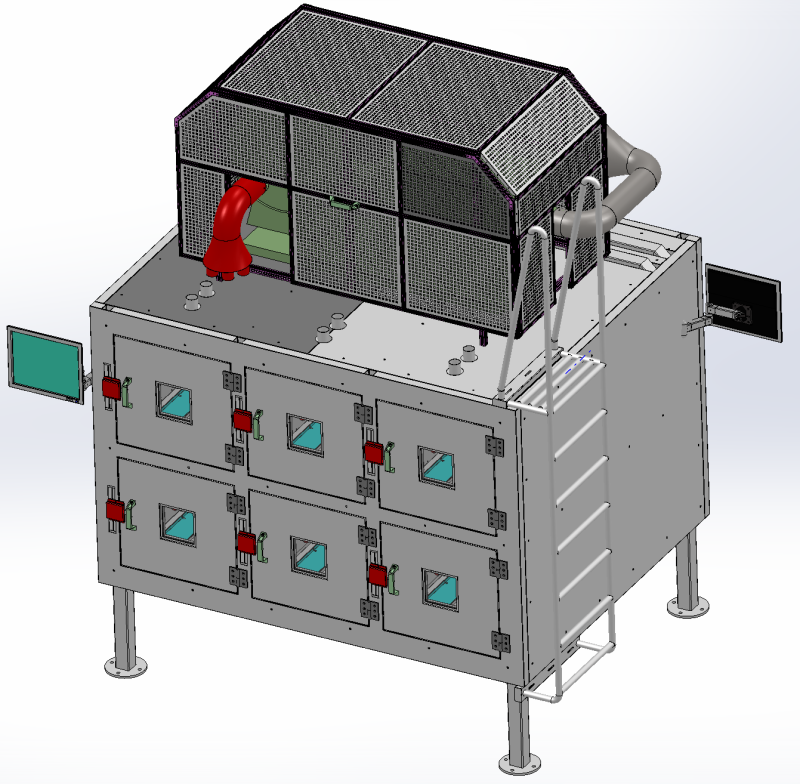 ऑटोमोटिव इंटीरियर प्रीहीटिंग रूम सॉलिडवर्क्स 3डी 3D मॉडल .c4d .max .obj .3ds .fbx .stl .blend 