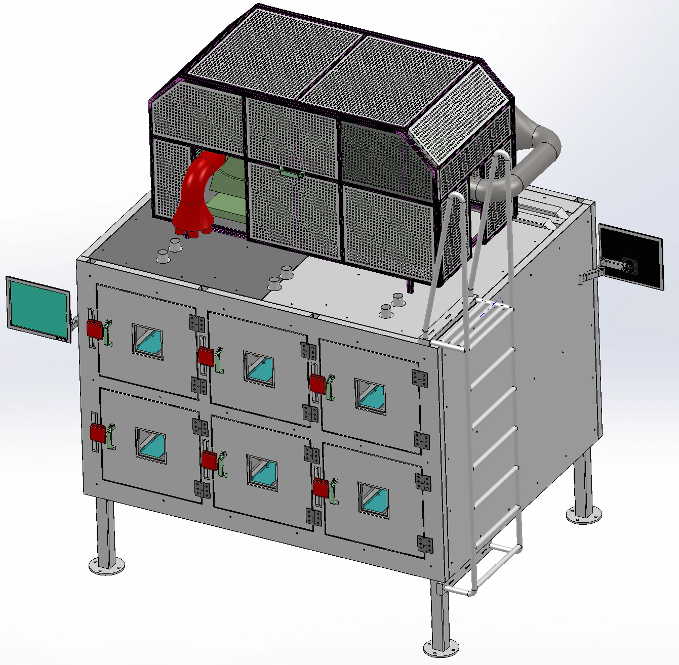 Automotive Interior Preheating Room SolidWorks 3D 3D Model .c4d .max .obj .3ds .fbx .stl .blend
