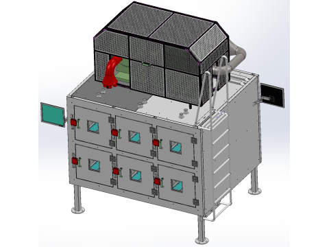 汽车内饰预热室 SolidWorks 3D 3D 模型