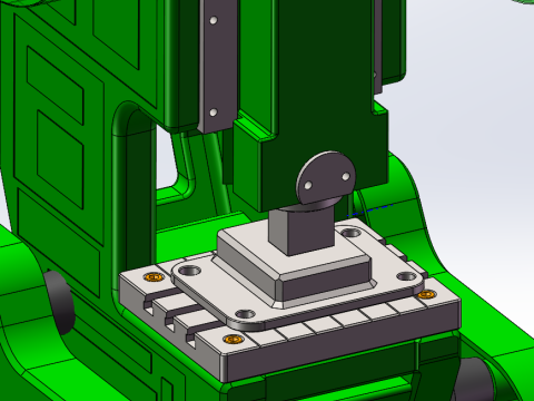 क्रैंकशाफ्ट स्टैम्पिंग मशीन सॉलिडवर्क्स 3डी 3D मॉडल