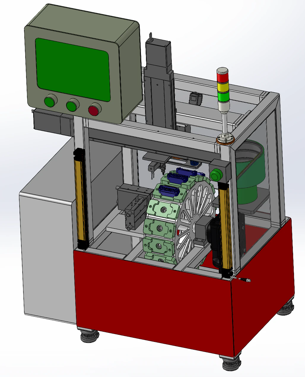 Sealing press fitting workstation SolidWorks 3D 3D Model .c4d .max .obj .3ds .fbx .stl .blend 