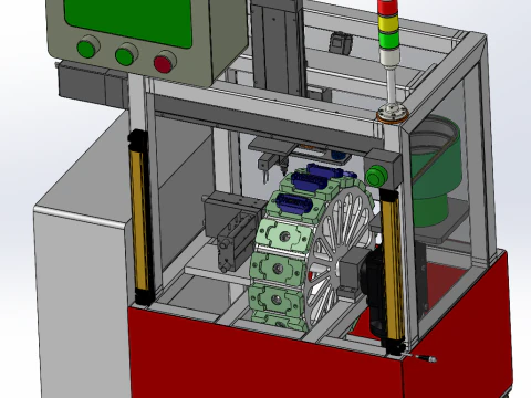 シーリング圧入ワークステーション SolidWorks 3D 3Dモデル