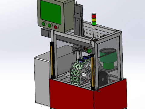 密封压装工作站 SolidWorks 3D 3D 模型