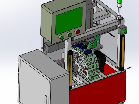 密封压装工作站 SolidWorks 3D 3D 模型
