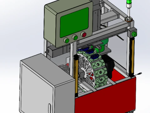 Sealing press fitting workstation SolidWorks 3D 3D Model