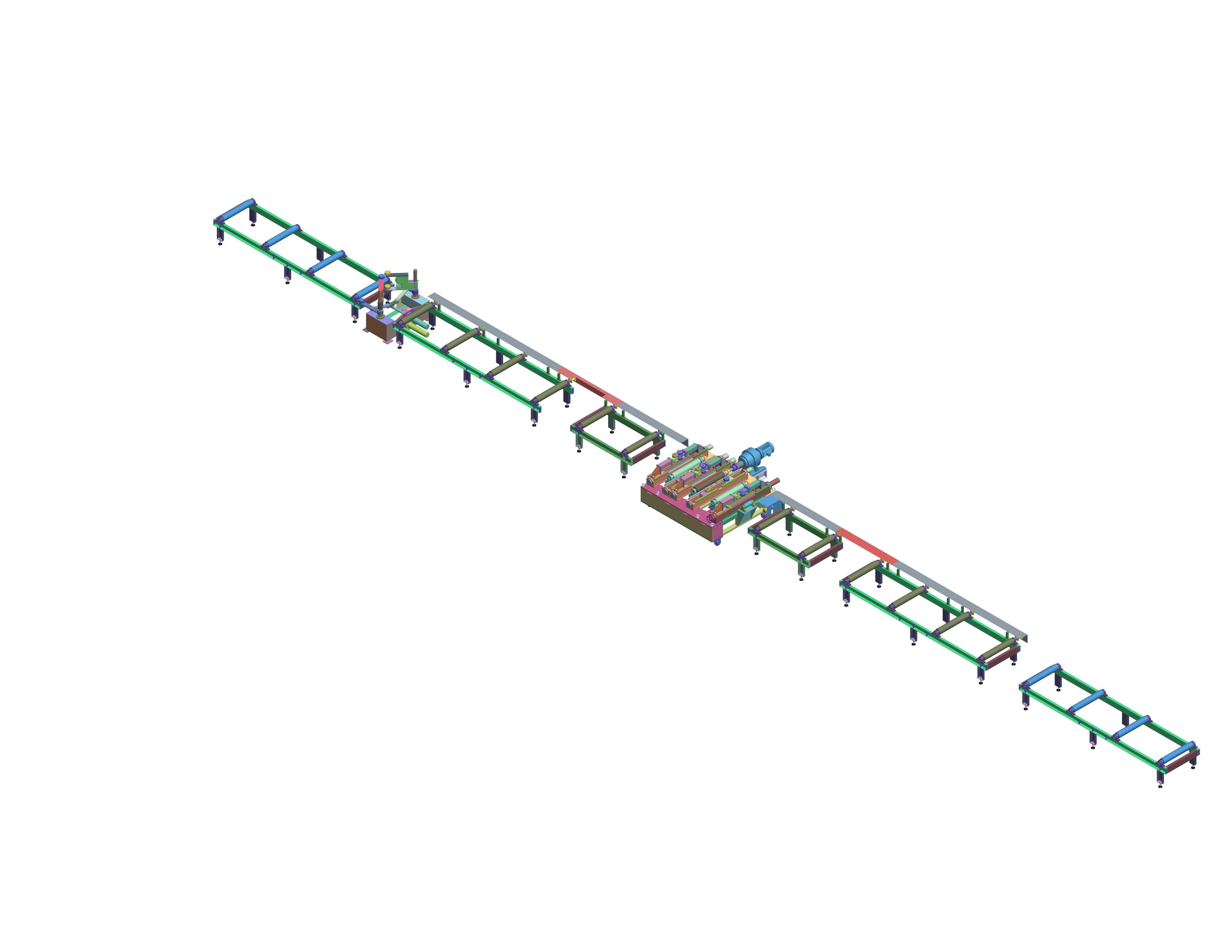 1800 H-beam assembly machine SolidWorks editable 3D Model .c4d .max .obj .3ds .fbx .stl .blend 