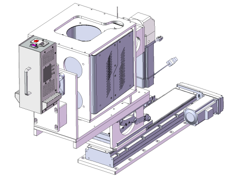 Восьмистанционное заводское инспекционное оборудование SolidWorks, редактируемое 3D Модель
