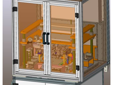 Fasi testmachine SolidWorks bewerkbaar 3D Model