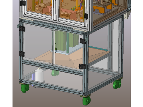 Fasi testmachine SolidWorks bewerkbaar 3D Model