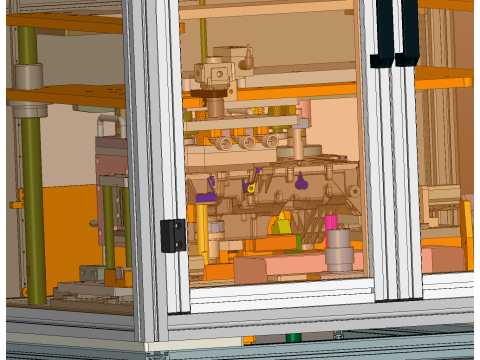 Fasi testmachine SolidWorks bewerkbaar 3D Model