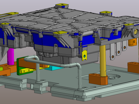 Fasi testmachine SolidWorks bewerkbaar 3D Model