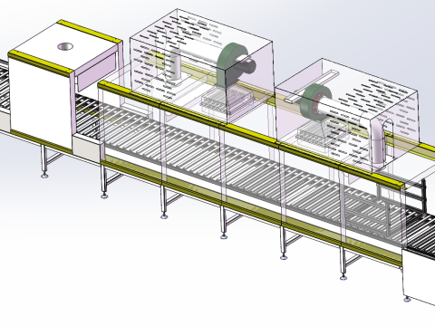 乾燥ライン SolidWorks 3D 3Dモデル