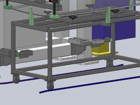 Robot do powlekania klejem świetlików SolidWorks 3D Model 3D