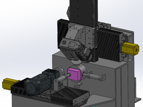 Peralatan pemrosesan tabung aluminium persegi SolidWorks dapat diedit Model 3D