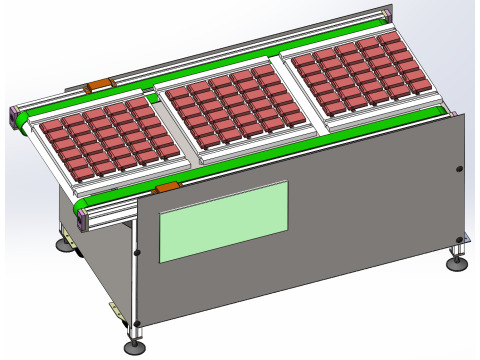 Garis drum garis sabuk SolidWorks 3D Model 3D