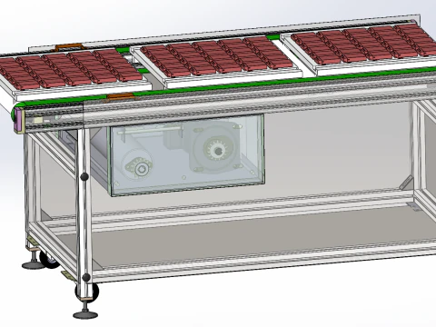 Belt line drum line SolidWorks 3D 3D Model