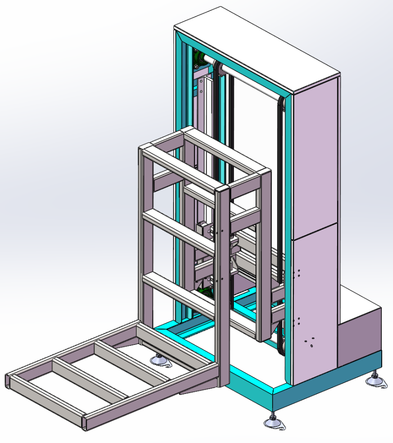 Cleaning elevator SolidWorks 3D 3D Model .c4d .max .obj .3ds .fbx .stl .blend 