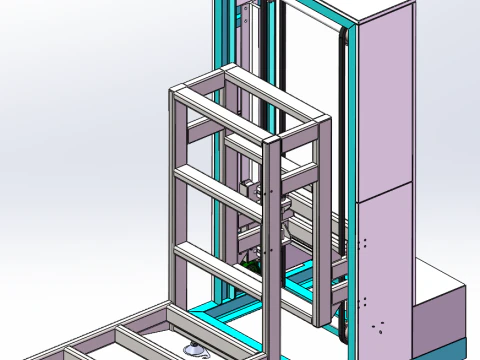 Очистной лифт SolidWorks 3D 3D Модель