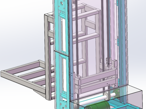 Cleaning elevator SolidWorks 3D 3D Model