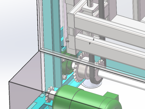 Cleaning elevator SolidWorks 3D 3D Model