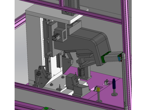 Deurpaneelponswerkstation SolidWorks 3D 3D Model