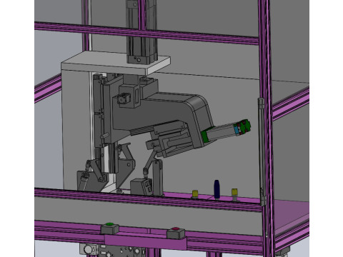 门板冲压工作站 SolidWorks 3D 3D 模型