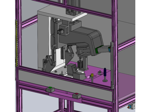 门板冲压工作站 SolidWorks 3D 3D 模型