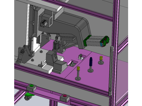 门板冲压工作站 SolidWorks 3D 3D 模型