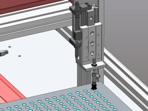 Spray nozzle automatic pressure packaging machine SolidWorks 3D 3D Model