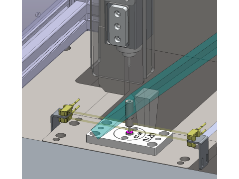 Автоматическая машина для упаковки под давлением с распылительной насадкой SolidWorks 3D 3D Модель