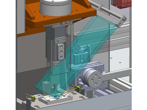 Spray nozzle automatic pressure packaging machine SolidWorks 3D 3D Model