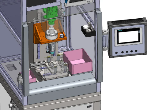 Bearing press fitting machine SolidWorks 3D 3D Model