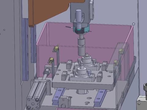 Bearing press fitting machine SolidWorks 3D 3D Model
