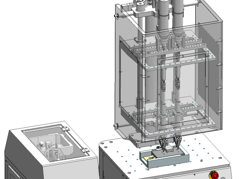 桌面四轴锁螺丝机SolidWorks 3D 3D 模型