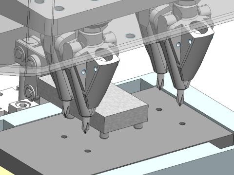 Mesin sekrup pengunci empat sumbu desktop SolidWorks 3D Model 3D