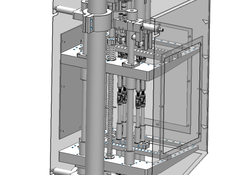 Mesin sekrup pengunci empat sumbu desktop SolidWorks 3D Model 3D
